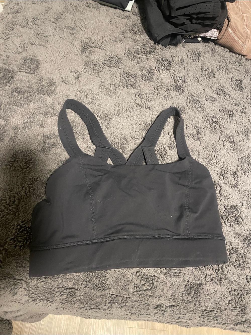 Lululemon Women’s Black Seamless Sports Bralette